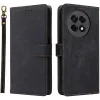 Phonesta Vintage Skin Book Wallet Klapphülle für OnePlus 13R - Schwarz 0