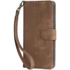 Phonesta Vintage Skin Book Wallet Klapphülle für OnePlus 12 - Braun 6