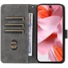 Phonesta Vintage Skin Book Wallet Klapphülle für Google Pixel 9 / 9 Pro - Braun 2