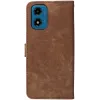 Phonesta Vintage Skin Book Wallet Klapphülle für Motorola Moto G04 / G04s / G24 / G24 Power / E14 - Braun 6