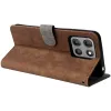 Phonesta Vintage Skin Book Wallet Klapphülle für Motorola Moto G17/G17 Power/G15/G15 Power - Braun 4
