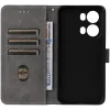 Phonesta Vintage Skin Book Wallet Klapphülle für Oppo Reno13 Pro - Schwarz 5