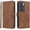 Phonesta Vintage Skin Book Wallet Klapphülle für Oppo Reno12 Pro - Braun