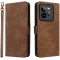 Phonesta Vintage Skin Book Wallet Klapphülle für Realme GT 7 Pro - Braun