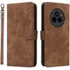 Phonesta Vintage Skin Book Wallet Klapphülle für Realme 14 Pro - Braun