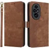 Phonesta Vintage Skin Book Wallet Klapphülle für HONOR 200 Pro - Braun