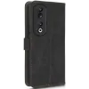 Phonesta Vintage Skin Book Wallet Klapphülle für HONOR 90 - Schwarz 7