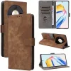 Phonesta Vintage Skin Book Wallet Klapphülle für HONOR Magic6 Lite - Braun 5