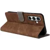 Phonesta Vintage Skin Book Wallet Klapphülle für Samsung Galaxy S24 FE - Braun 3
