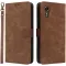 Phonesta Vintage Skin Book Wallet Klapphülle für Samsung Galaxy Xcover 7 - Braun