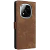 Phonesta Vintage Skin Book Wallet Klapphülle für Xiaomi Redmi Note 14 Pro 5G/14 Pro Plus / Xiaomi Poco X7 - Braun 7