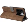 Phonesta Vintage Skin Book Wallet Klapphülle für Xiaomi 14T - Braun 3
