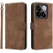 Phonesta Vintage Skin Book Wallet Klapphülle für Xiaomi 14T Pro - Braun