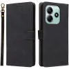 Phonesta Vintage Skin Book Wallet Klapphülle für Xiaomi Redmi Note 14 5G - Schwarz