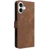 Phonesta Vintage Skin Book Wallet Klapphülle für Apple iPhone 16 Plus - Braun 7