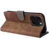 Phonesta Vintage Skin Book Wallet Klapphülle für Apple iPhone 16 Pro Max - Braun 3