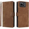 Phonesta Vintage Skin Book Wallet Klapphülle für Asus Zenfone 12 Ultra - Braun 0