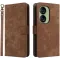 Phonesta Vintage Skin Book Wallet Klapphülle für Asus Zenfone 10 - Braun