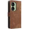 Phonesta Vintage Skin Book Wallet Klapphülle für Asus Zenfone 10 - Braun 7