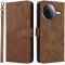 Phonesta Vintage Skin Book Wallet Klapphülle für Xiaomi Poco F7 Pro/F7 Ultra - Braun
