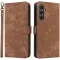 Phonesta Vintage Skin Book Wallet Klapphülle für Samsung Galaxy A25 - Braun