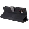 Phonesta Vintage Skin Book Wallet Klapphülle für Samsung Galaxy Xcover 7 Pro - Schwarz 4