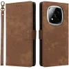 Phonesta Vintage Skin Book Wallet Klapphülle für Xiaomi Redmi Note 14 Pro 4G - Braun