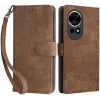 Phonesta Vintage Skin Book Wallet Klapphülle für Huawei nova 13 - Braun