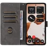 Phonesta Vintage Skin Book Wallet Klapphülle für Nothing CMF Phone 2 Pro - Schwarz 1