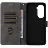 Phonesta Vintage Skin Book Wallet Klapphülle für Xiaomi Poco M7 - Schwarz 3
