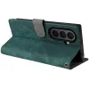 Phonesta Vintage Skin Book Wallet Klapphülle für Samsung Galaxy Z Fold 7 - Grün 6