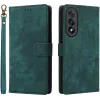 Phonesta Vintage Skin Book Wallet Klapphülle für OnePlus Nord 5 - Grün