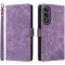 Phonesta Vintage Skin Book Wallet Klapphülle für OnePlus Nord 5 - Lila