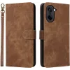 Phonesta Vintage Skin Book Wallet Klapphülle für OnePlus Nord CE5 - Braun 0