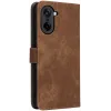 Phonesta Vintage Skin Book Wallet Klapphülle für OnePlus Nord CE5 - Braun 6