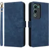 Phonesta Vintage Skin Book Wallet Klapphülle für Oppo A5/A5m - Blau 0