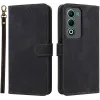 Phonesta Vintage Skin Book Wallet Klapphülle für Oppo A5/A5m - Schwarz 0