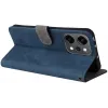 Phonesta Vintage Skin Book Wallet Klapphülle für Oppo Reno14 - Blau 3
