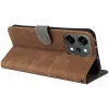 Phonesta Vintage Skin Book Wallet Klapphülle für Oppo Reno14 - Braun 3