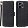 Phonesta Vintage Skin Book Wallet Klapphülle für Oppo Reno14 - Schwarz 0