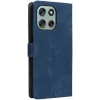 Phonesta Vintage Skin Book Wallet Klapphülle für Motorola Moto G56 - Blau 7