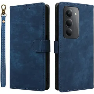 Phonesta Vintage Skin Book Wallet Klapphülle für Xiaomi Redmi 15 - Blau