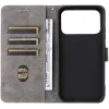 Phonesta Vintage Skin Book Wallet Klapphülle für Xiaomi Poco F8 Pro - Schwarz 3