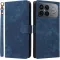 Phonesta Vintage Skin Book Wallet Klapphülle für Xiaomi Poco F8 Ultra - Blau