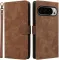 Phonesta Vintage Skin Book Wallet Klapphülle für Google Pixel 10 Pro XL - Braun