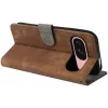 Phonesta Vintage Skin Book Wallet Klapphülle für Google Pixel 10 / 10 Pro - Braun 4