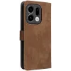 Phonesta Vintage Skin Book Wallet Klapphülle für Oppo Find X9 - Braun 6