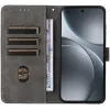 Phonesta Vintage Skin Book Wallet Klapphülle für Oppo Find X9 - Schwarz 1