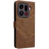 Phonesta Vintage Skin Book Wallet Klapphülle für Oppo Find X9 Pro - Braun 7