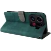 Phonesta Vintage Skin Book Wallet Klapphülle für Oppo Find X9 Pro - Grün 4